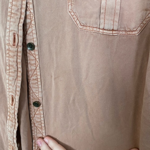 American Eagle • distressed button down - Picture 2 of 6